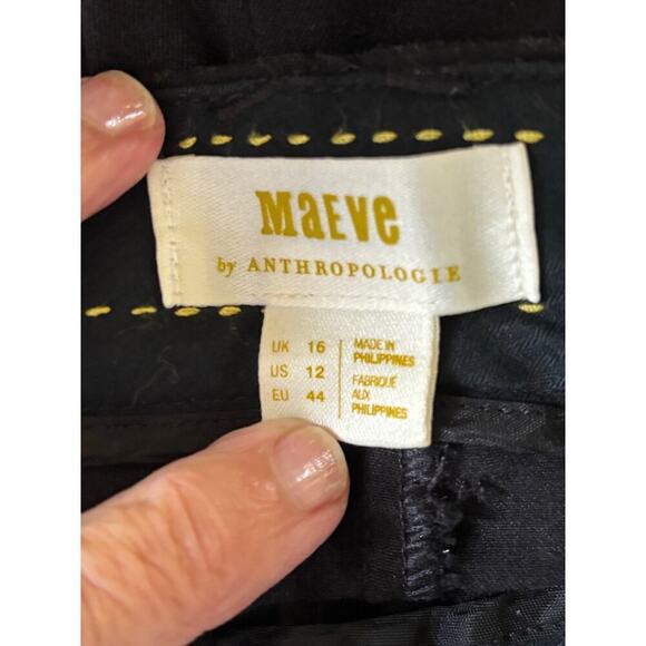 Anthropologie The Essential Slim Pants, black, 10P, essential, timeless, work - Picture 5 of 6